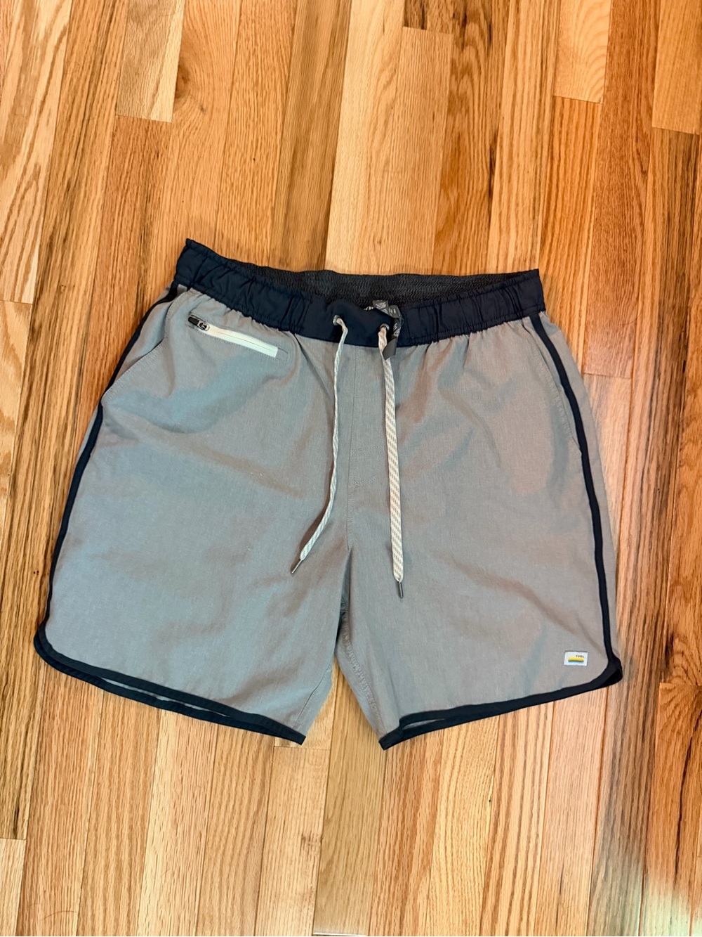 Vuori Light Gray Athletic Shorts